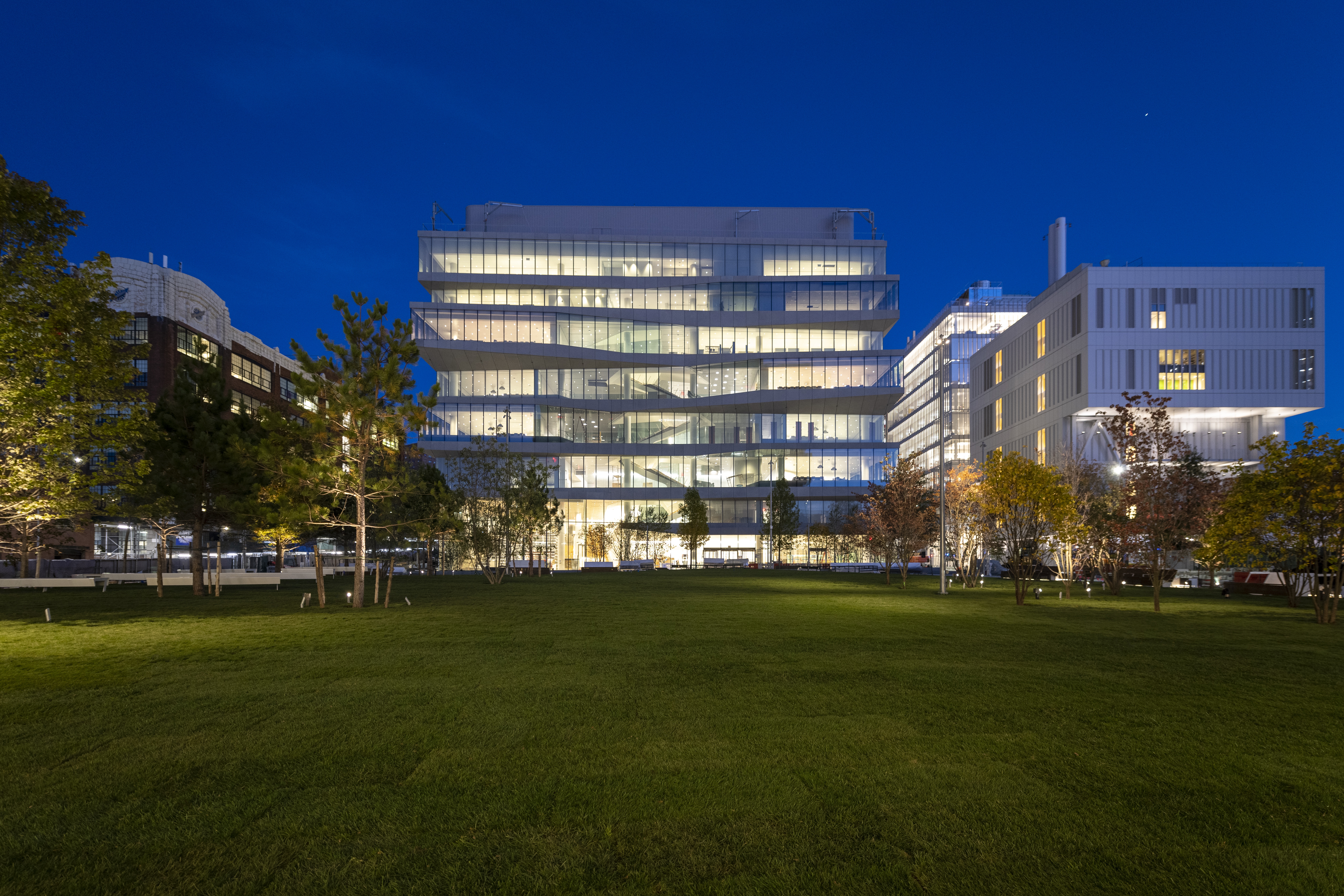 Geffen Hall at night, shot by Timothy Schenck