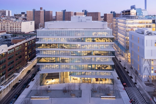 Geffen Hall at twilight