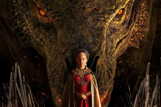 TV show poster of the HBO House of Dragon poster