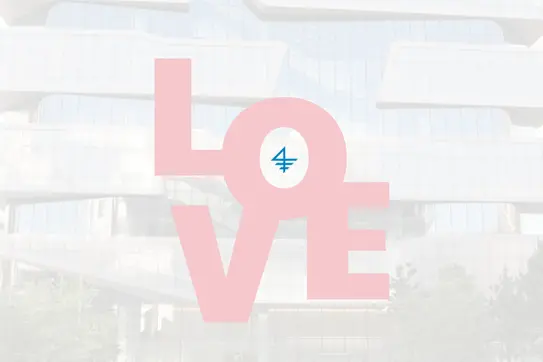photo graphic with love in the center