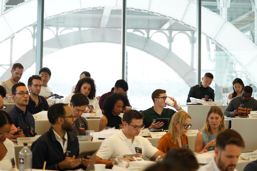 Students in a classroom