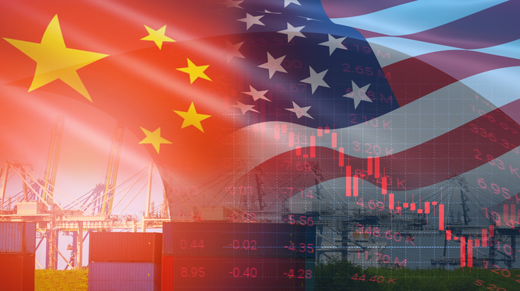 Illustration of US-China trade