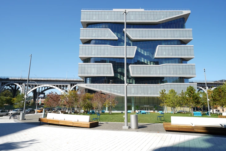 View of Henry R. Kravis Hall on the Manhattanville Campus